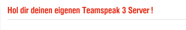 Teamspeak Server